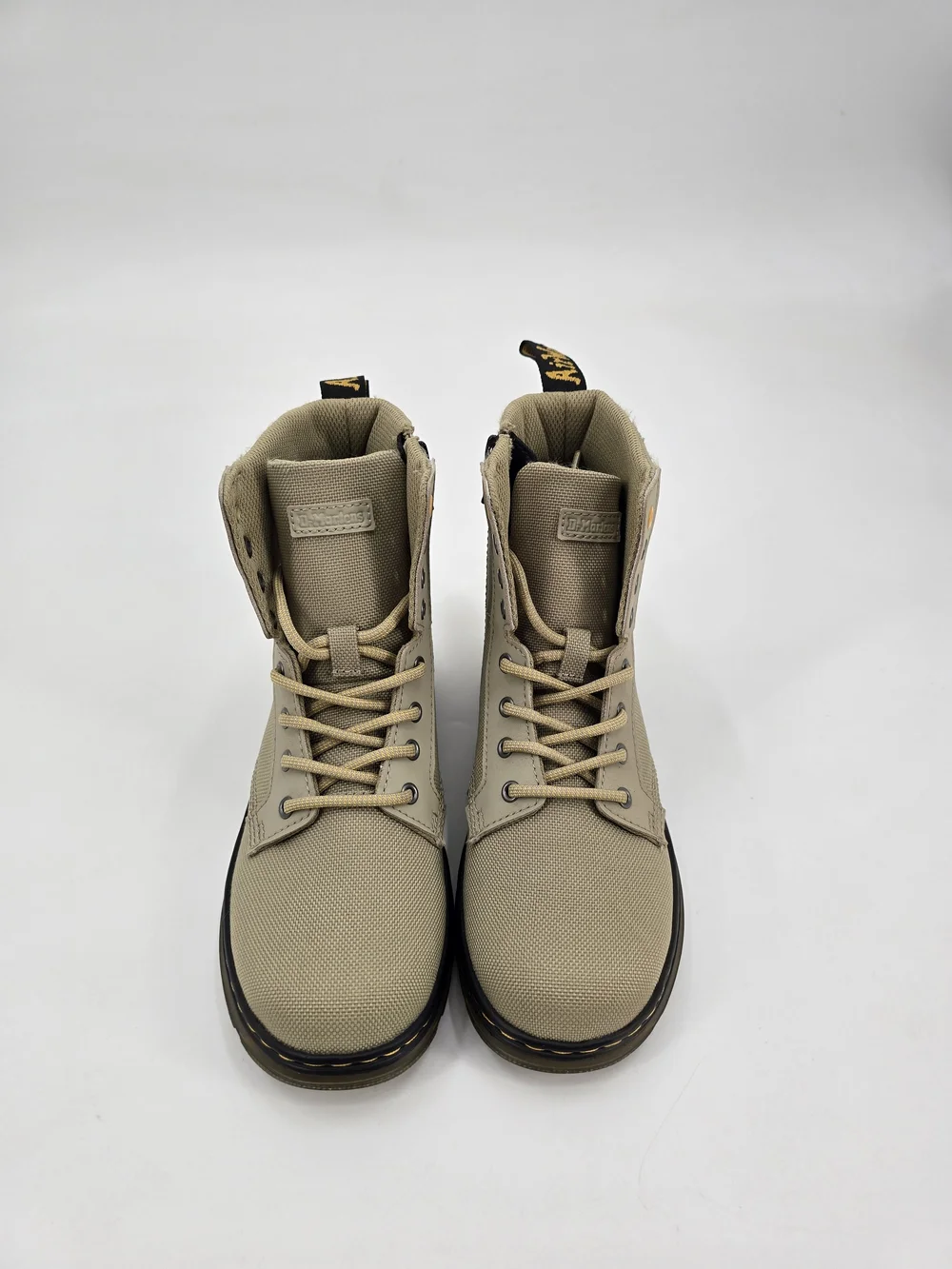 Dr. Martens Junior Combs Extra Tough Utility Light Olive Boots Size 2 NWOB
